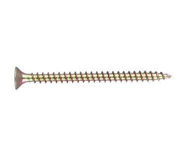 Double countersunk fiberboard screw